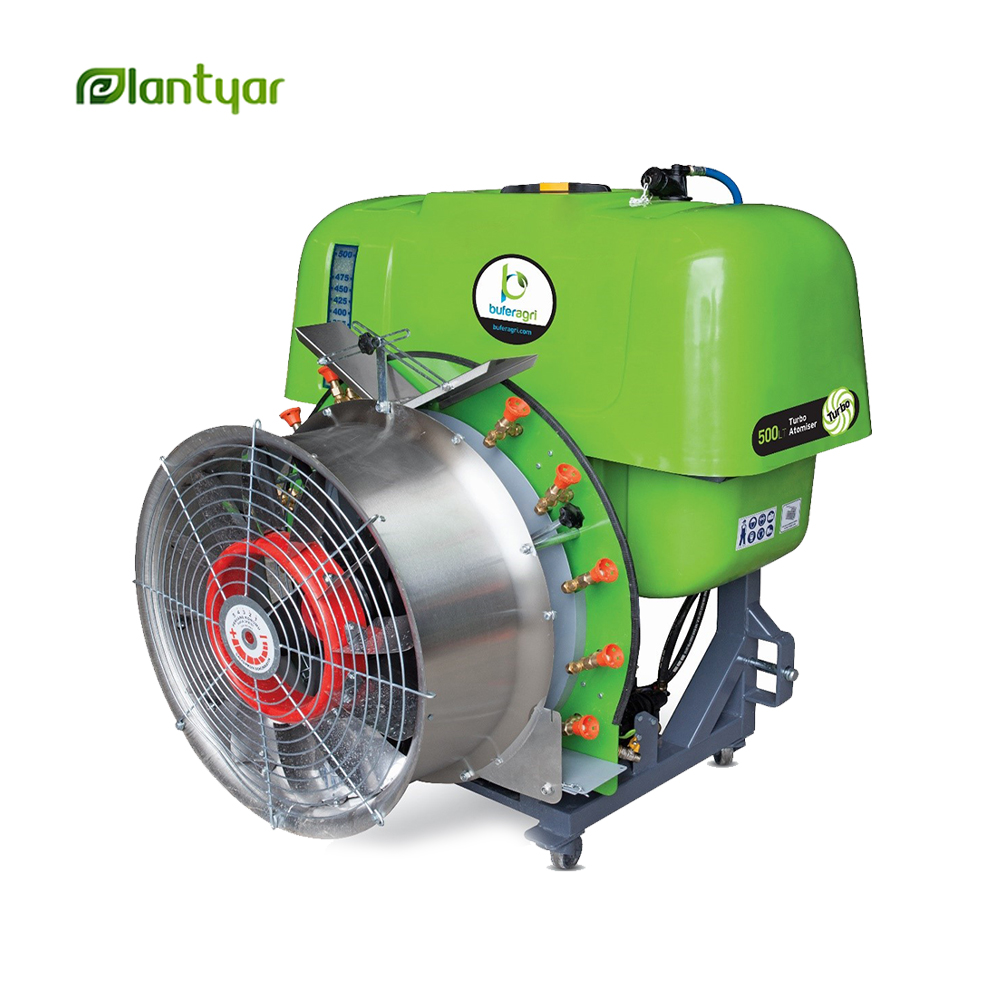 سمپاش اتومایزر باغی توربینی فن گرد سوارشونده 400 لیتری