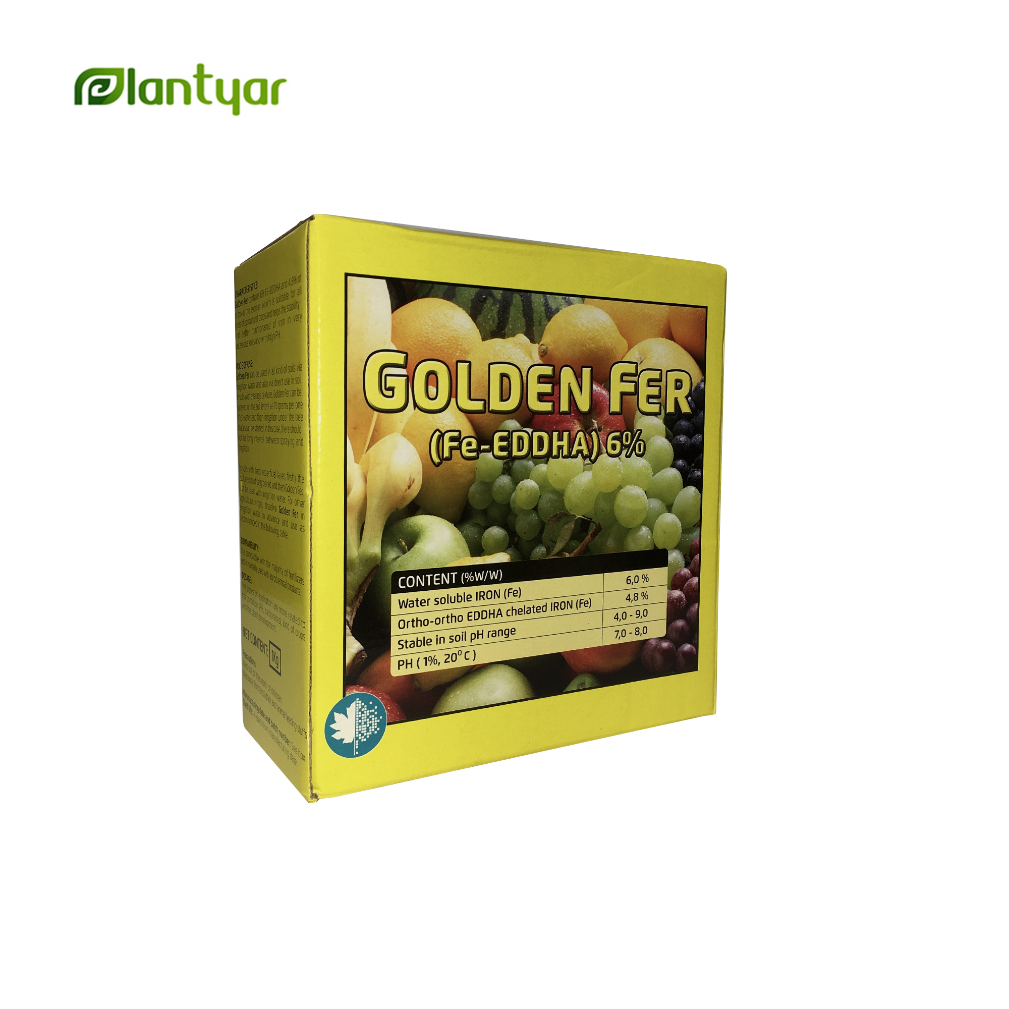 کود آهن 6% گلدن فر GOLDEN FER ارتو ارتو 4.8 فیوچراکو اسپانیا (1 کیلویی)