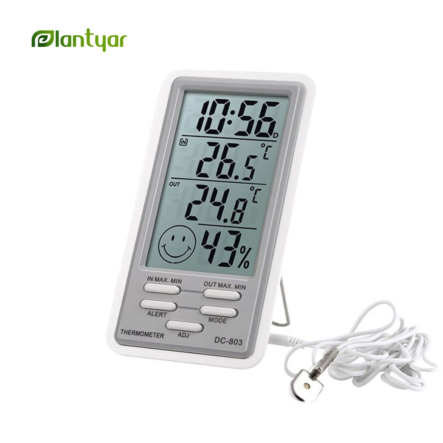 رطوبت سنج و دماسنج دیجیتالی دو سنسوره مدل DC-803