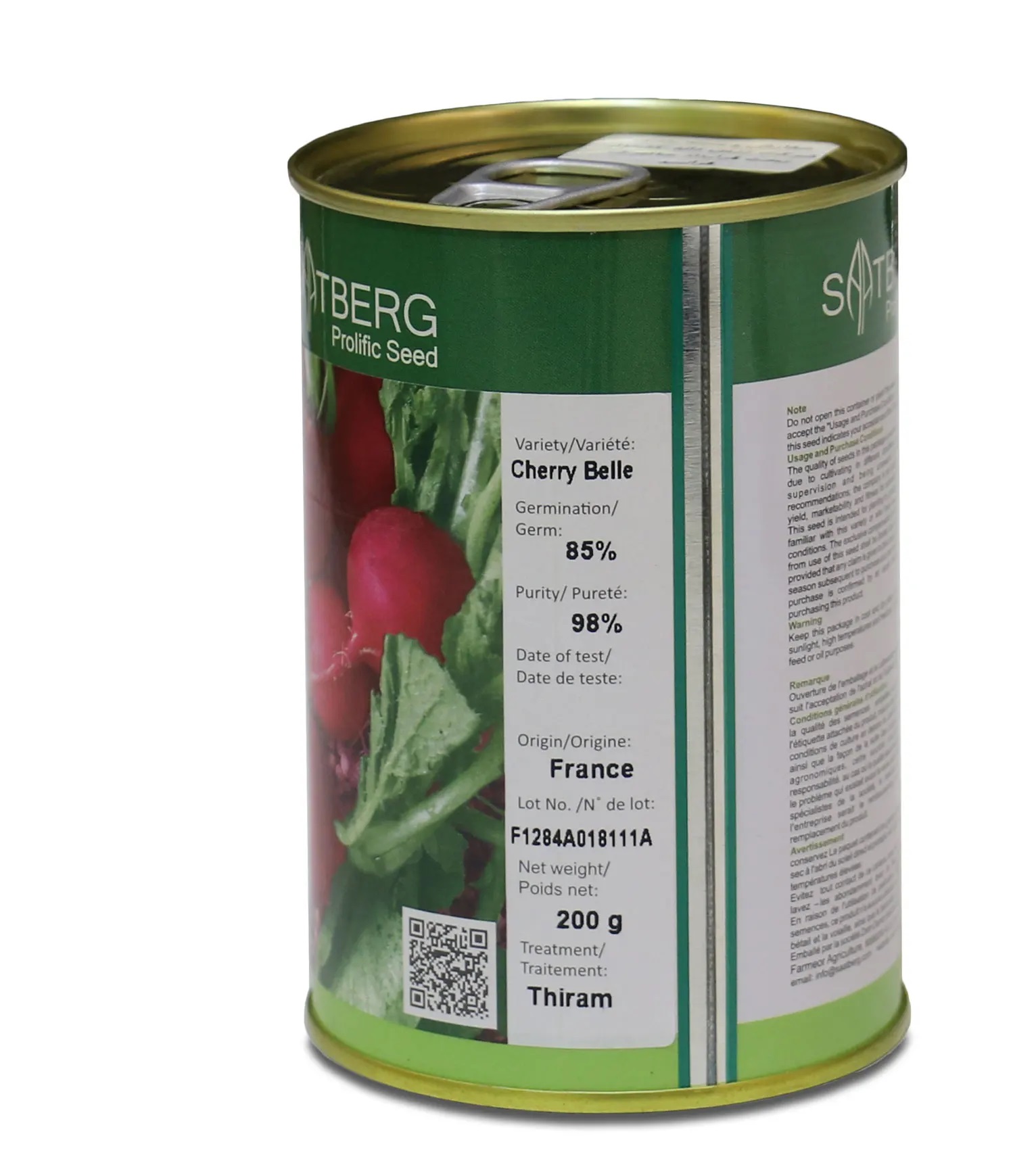 بذر تربچه قرمز سابرگ فرانسه